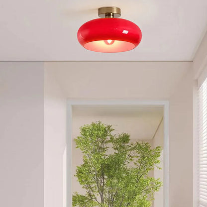 Deckenleuchte Glas Vintage Semi Flush Leuchte