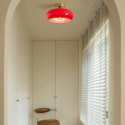 Deckenleuchte Glas Vintage Semi Flush Leuchte