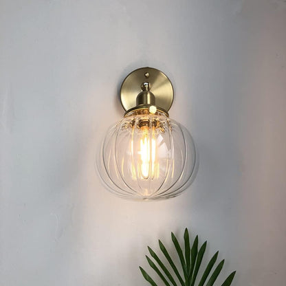 Moderne Retro Glas Globus Wandleuchte – Stilvolle Wandleuchte für Wohnzimmer, Schlafzimmer und Flur