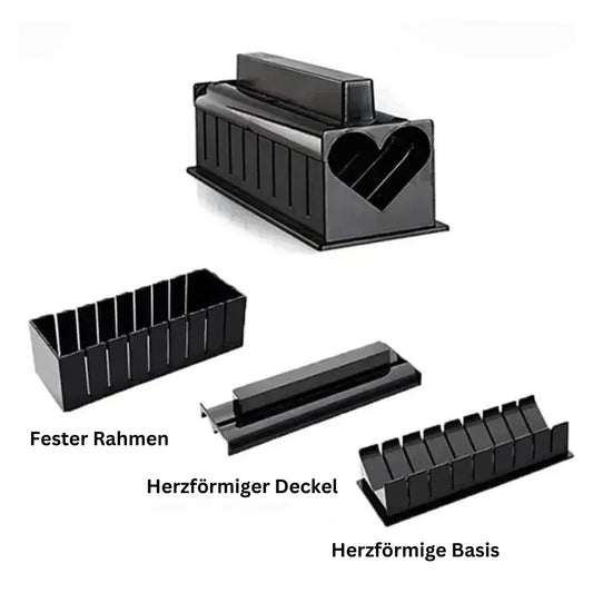Sushi Rollen Und Schneiden Set – Praktisches Sushi Kit Mit Schablonen Und Zubehör