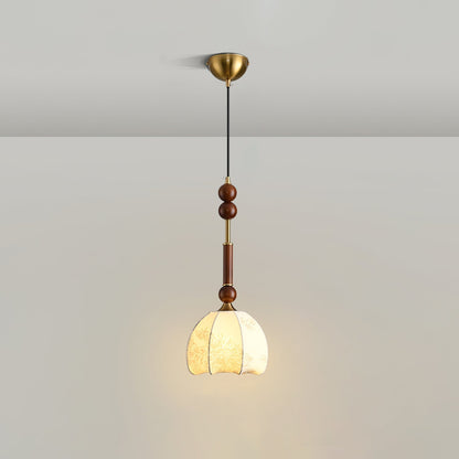 Suspension Roma - Elegantes Römisches Design aus Holz, Metall und Glas - Vintage-Beleuchtung mit LED-Lampen