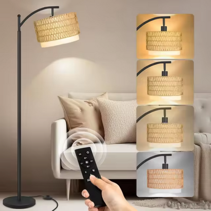 Arc Stehlampe mit Fernbedienung - Einstellbare Helligkeit & Farbtemperature für Zuhause