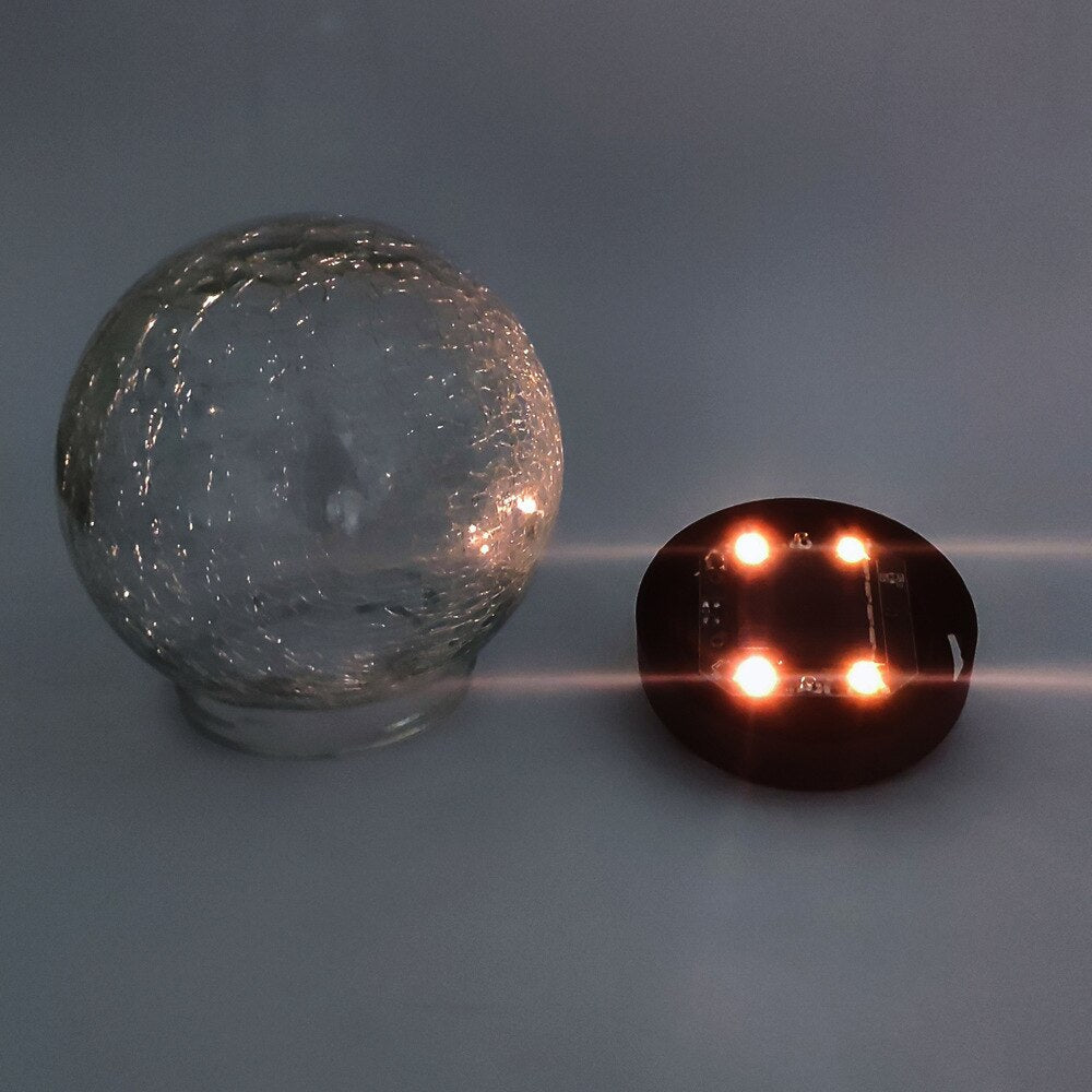 Solar Crack Ball Lampe: Wasserdichte Gartenornamente