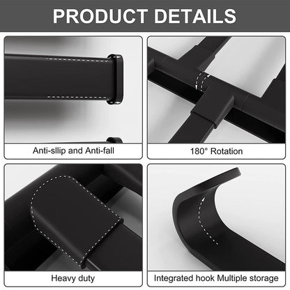 Wandmontierter, drehbarer Handtuchhalter - selbstklebend, bohrfrei