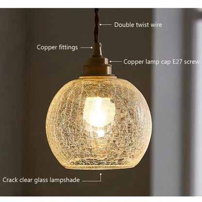 Glas LED Hängeleuchte – Moderne Wandlampe im Nordic-Stil