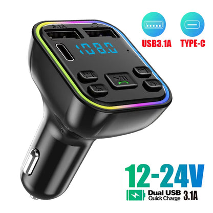 Bluetooth Auto FM-Transmitter mit Schnellladegerät