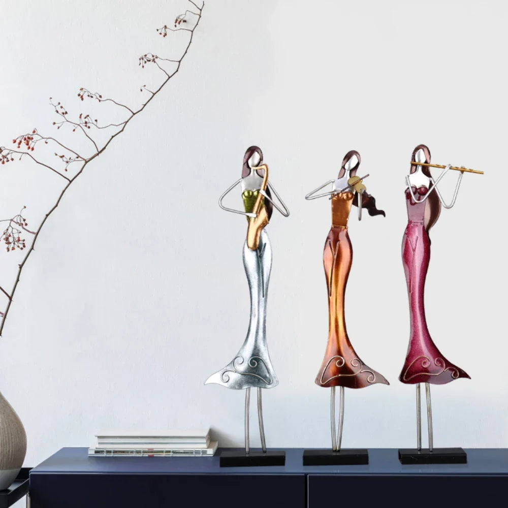 Abstracte Musikinstrument Skulpturen