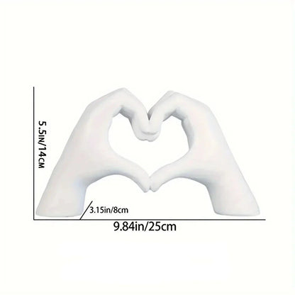 Skulptur-Deko „Herzhände“