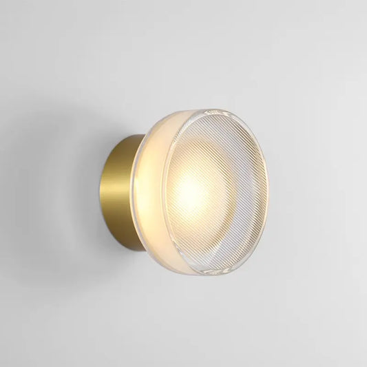 RoyaleGlow Spanische Glas LED Wandleuchte - Luxus Nachtisch Dekorative Wandlampe
