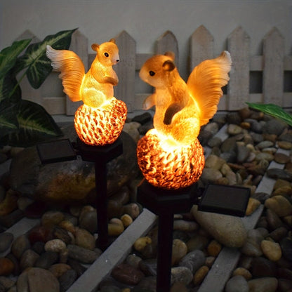 Solar Squirrel Landscape Lights: Außenbeleuchtung