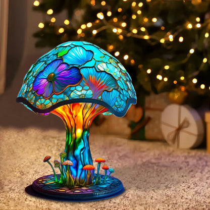 Vintage Pilz Tischlampe