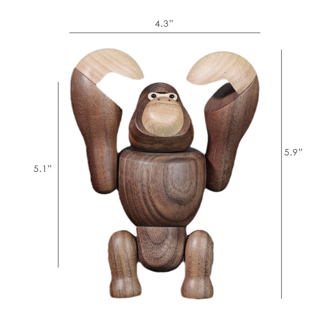 Holz King Kong Figuren