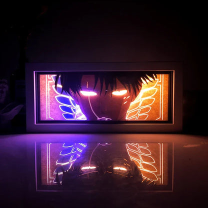 Anime 3D LED Lichtbox – Dragon Ball-inspirierte Papierschnitt-Nachtlampe mit Fernbedienung