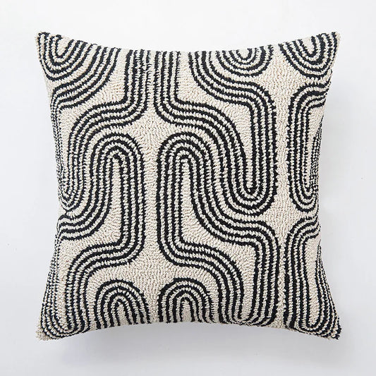 DecoWeave – Luxus Geometrisches Kissenbezug mit Modernem Charme