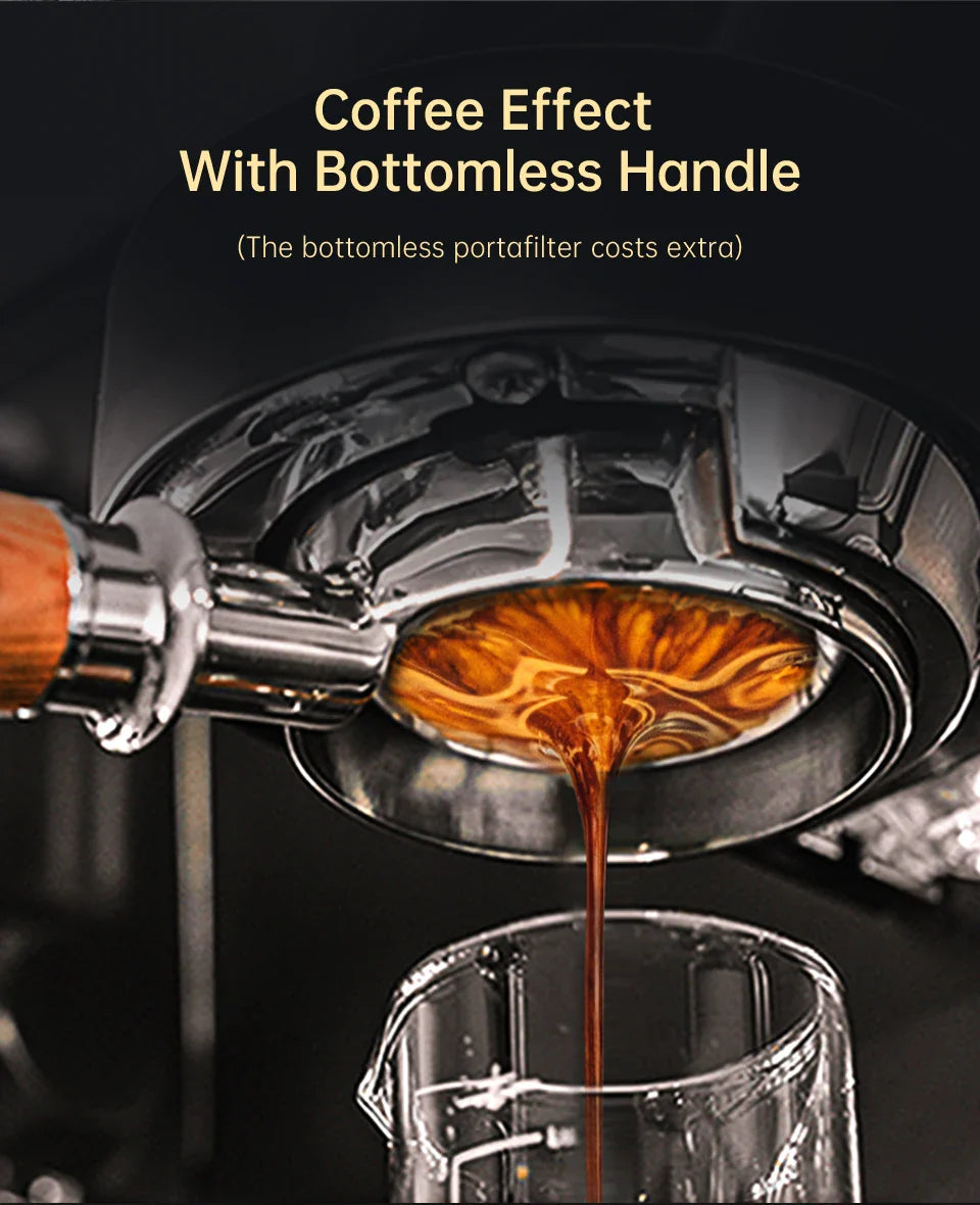 Slim Espresso Maschine – 20-Bar Halbautomatische Kaffeemaschine für ESE-Pads & gemahlenen Kaffee