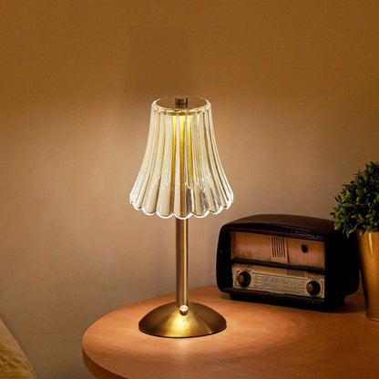 Garduru Elegante Kristall-Tischlampe | Goldenes Design | Stimmungsvolle Beleuchtung