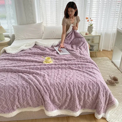 Garduru - Wohndecke aus Wolle für Sofa und Bett – Außergewöhnliche Weichheit und Komfort