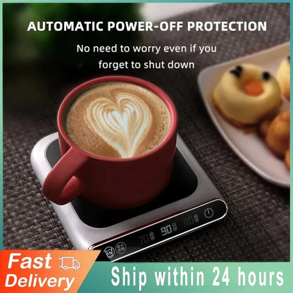 RoyaleGlow USB Tassenwärmer – 3 Temperaturstufen, intelligenter elektrischer Getränkewärmer