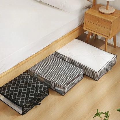 Multifunktionale Aufbewahrungsbox mit Deckel für unter das Bett – Platzsparend und langlebig, ideal für Kleidung und Bettdecken