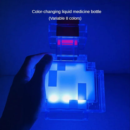 Minecraft Potion Lampe – Farbwechselnde LED-Nachtlicht mit Touch-Steuerung & USB wiederaufladbar
