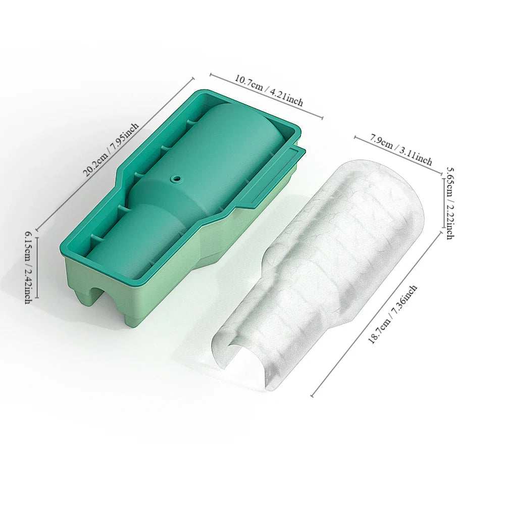Silicone-Eiswürfelform für Stanley Cup – Zylinderförmige Eiswürfelschale