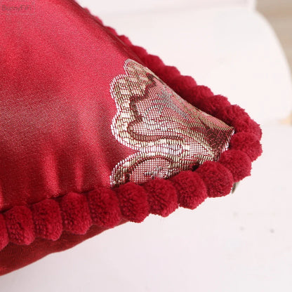 Florentina – Vintage Jacquard Kissenbezug mit europäischem Spiegelmuster