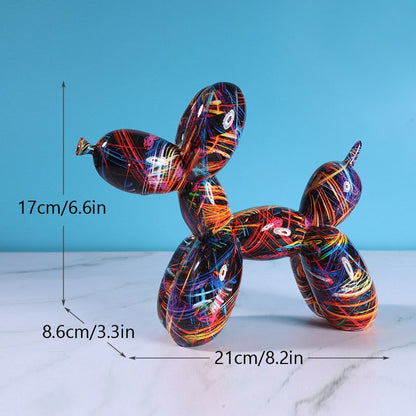 Nordische Ballonhundefiguren Innenstatue