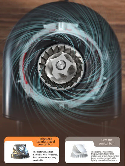 Automatischer Kaffeemühle – 31 einstellbare Einstellungen für präzisen Espresso- und Pour-Over-Brauen