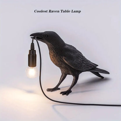 Garduru Raven Lampe: Vintage E14 Glühbirne Nachttisch & Büro Dekor