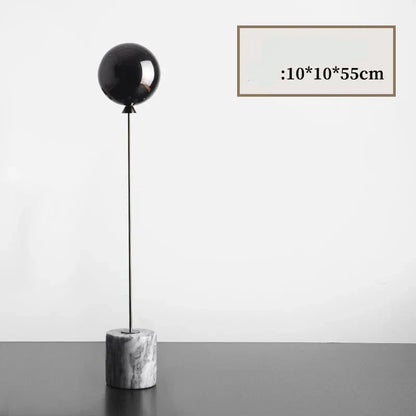 Ballon Marmor Basis Metall Ornamente