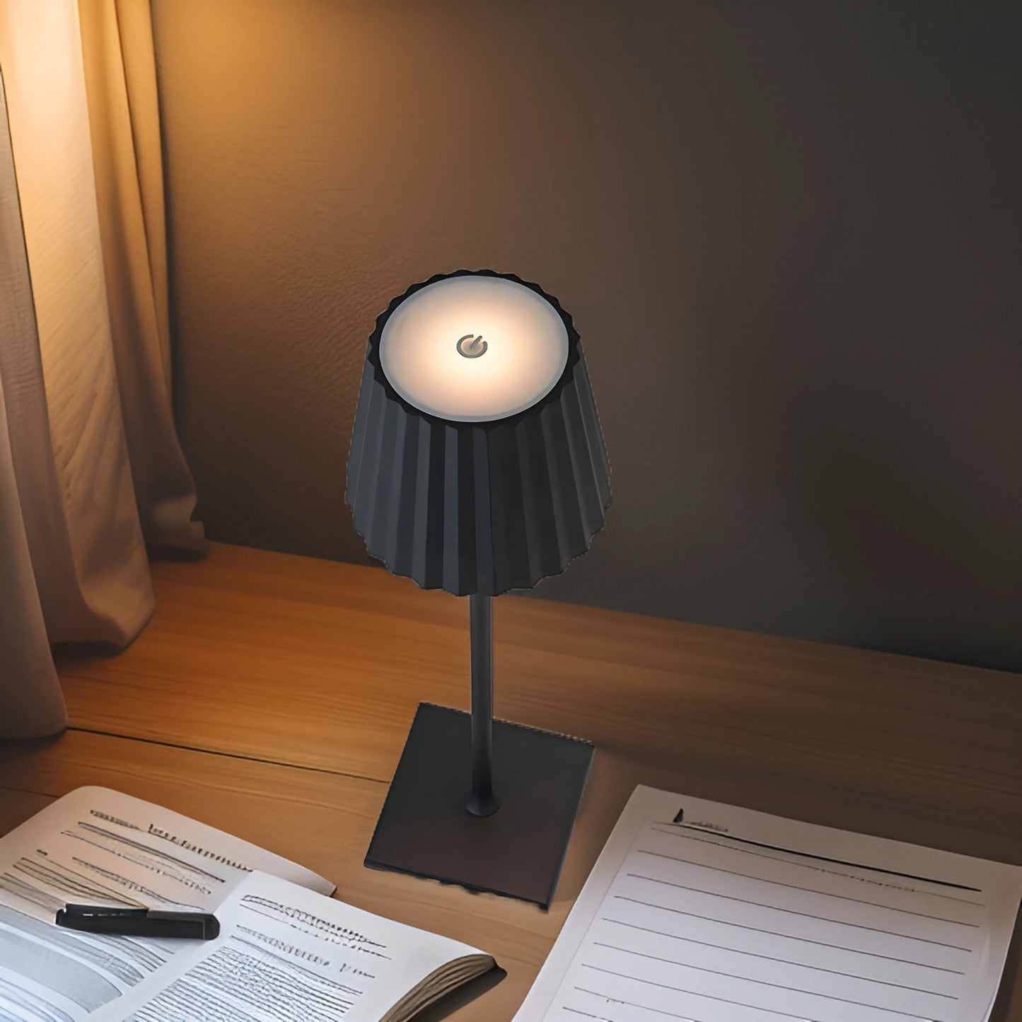 Garduru Arlo – Dimmbare Touch-Tischlampe – Wasserdicht und Wiederaufladbar