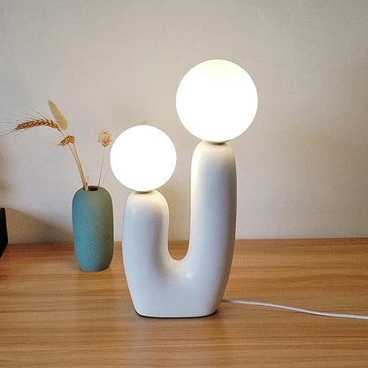 Kunstharz Tischlampe | Minimalistisches Design Beleuchtung