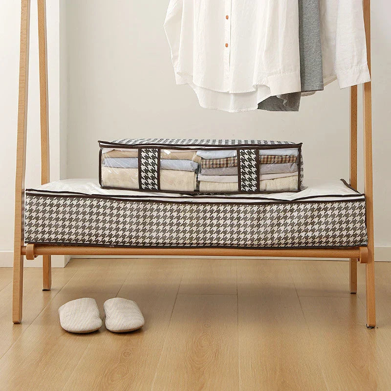 Multifunktionale Aufbewahrungsbox mit Deckel für unter das Bett – Platzsparend und langlebig, ideal für Kleidung und Bettdecken