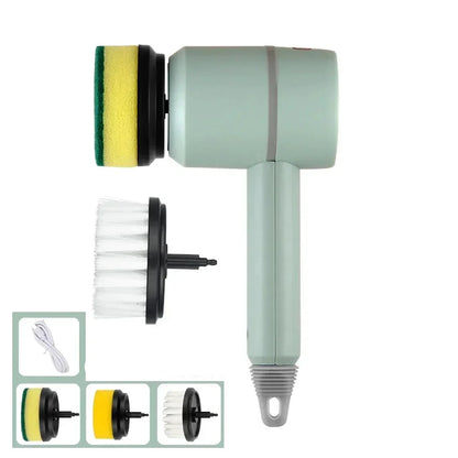 Drahtlose elektrische Reinigungsbürste USB-wiederaufladbarer Scrubber für die Reinigung von Küche und Badezimmer, 3-Gang-Profiwerkzeug