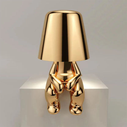 Moderne Gold Metall LED Tischlampe