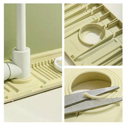 Küchen-Silikon-Spülbecken-Wasserhahn-Unterlage - Spritzschutz und absorbierender Schutz für Ihr Spülbecken
