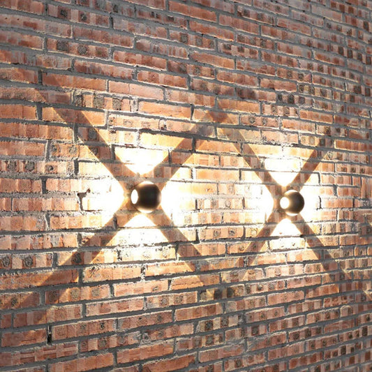 LED-Wandleuchte aus Aluminium – Modernes Design Kugel IP65