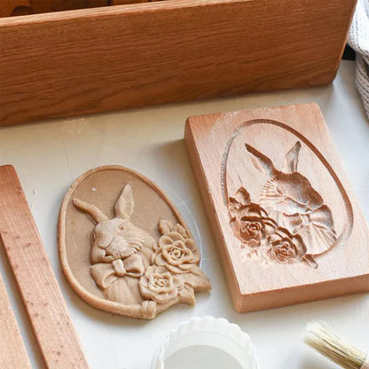 BakeArt – Artisan Holz-Speculaas- & Lebkuchenform für elegante Kreationen