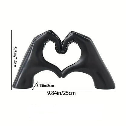 Skulptur-Deko „Herzhände“