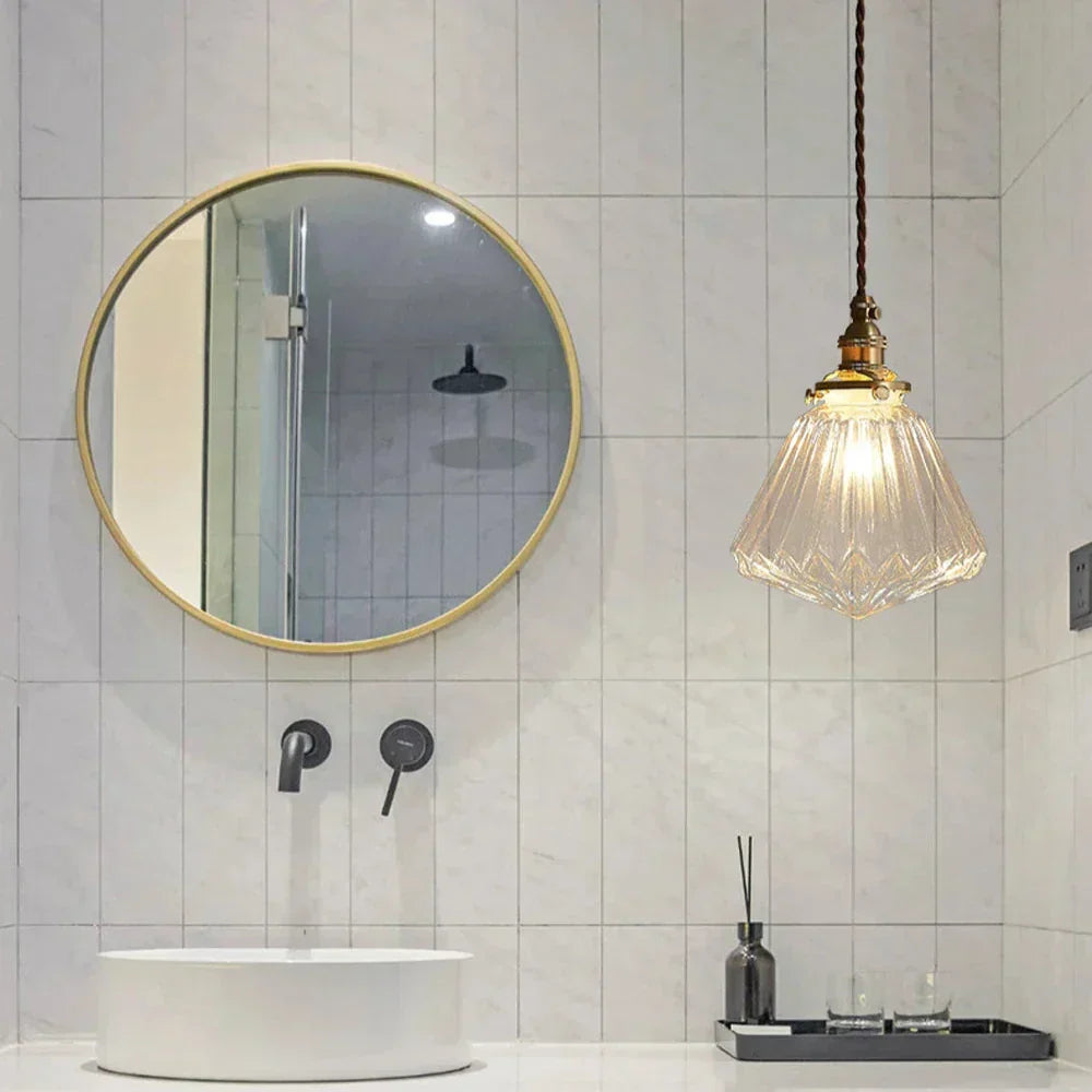 Glas LED Hängeleuchte – Moderne Wandlampe im Nordic-Stil