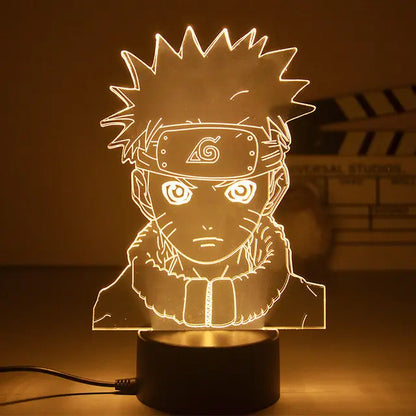 Naruto 3D LED Nachtlampe – Anime Licht mit Kakashi, Sasuke & Naruto