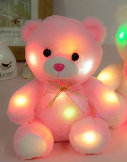 Leuchtender LED Teddy Bär – Farbwechselndes Plüschspielzeug für Schlafenszeitkomfort & Geschenke