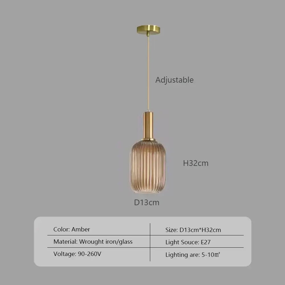 Pendelleuchte: Moderne nordische Glas-Hängelampen