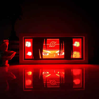 Anime 3D LED Lichtbox – Dragon Ball-inspirierte Papierschnitt-Nachtlampe mit Fernbedienung