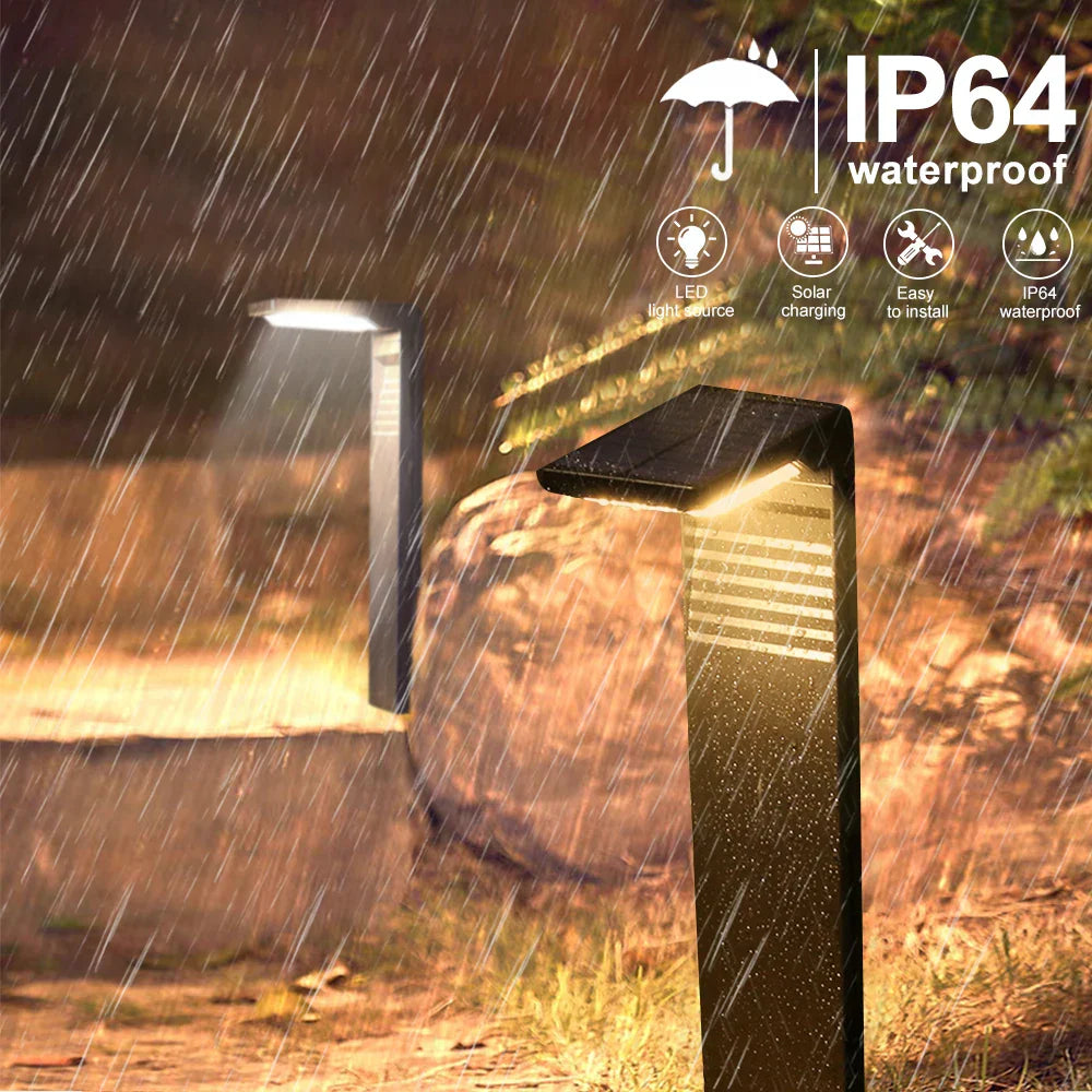 Solarlampe LED Gehweglichter – Wasserdichte Außen Gartenlampen für Gehwege & Landschaftsbeleuchtung