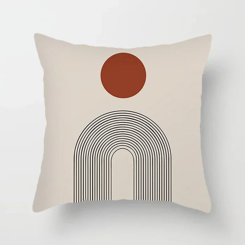 Dekoratives Kissenbezug mit geometrischem Muster - AbstractLines