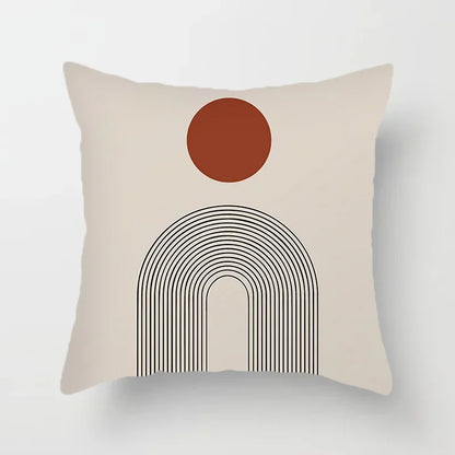 Dekoratives Kissenbezug mit geometrischem Muster - AbstractLines
