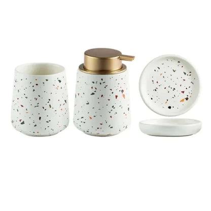 Nordic Painted Terrazzo Badezimmeraccessoires