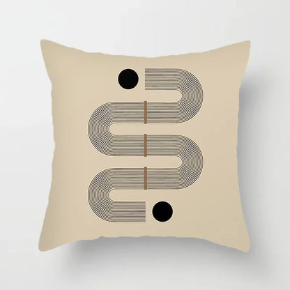 Dekoratives Kissenbezug mit geometrischem Muster - AbstractLines