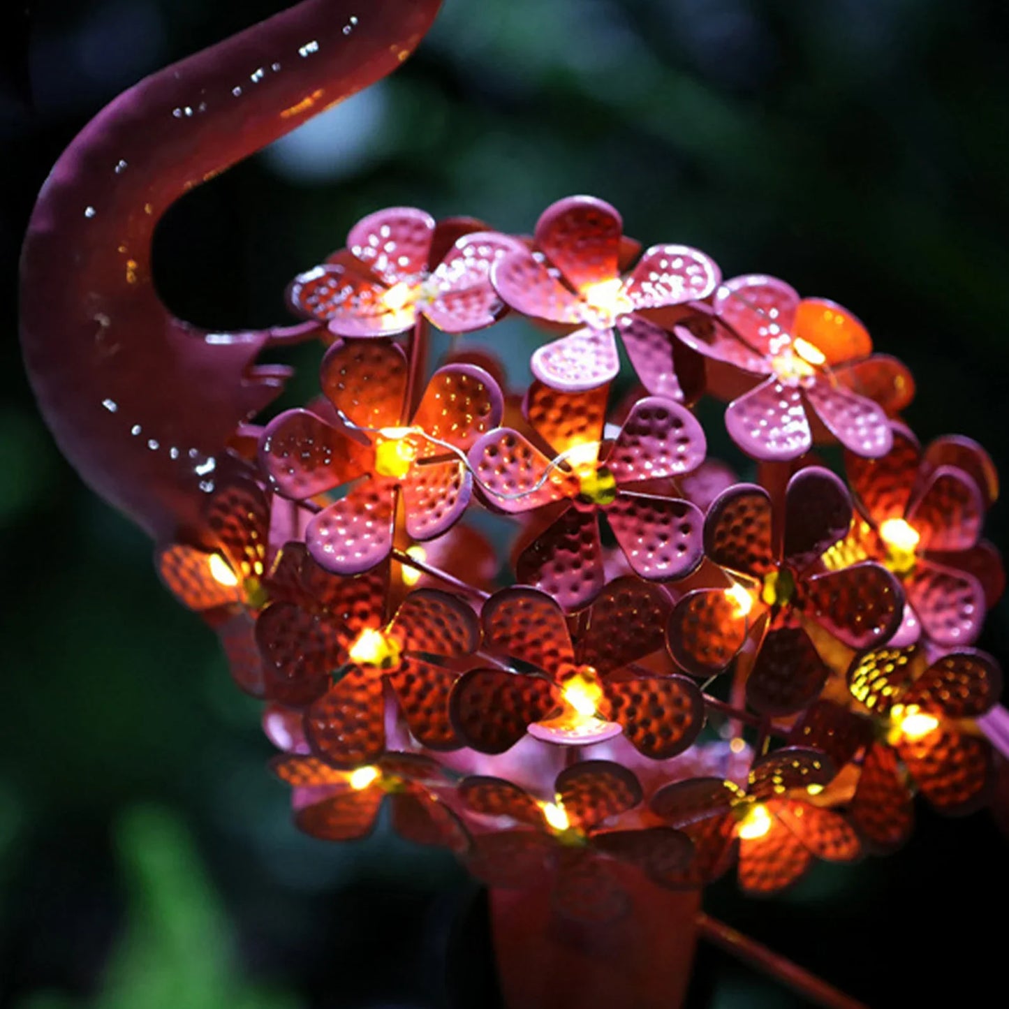 Royelux Flamingo Solar Stake Light - Dekorative Metall Gartenlampe